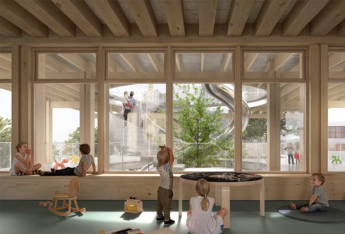 Architektur Tobias Laukenmann Kindergarten Eschenbach